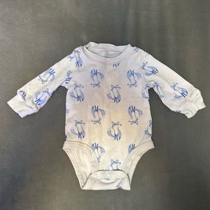 Carter’s longsleeve fox onesie